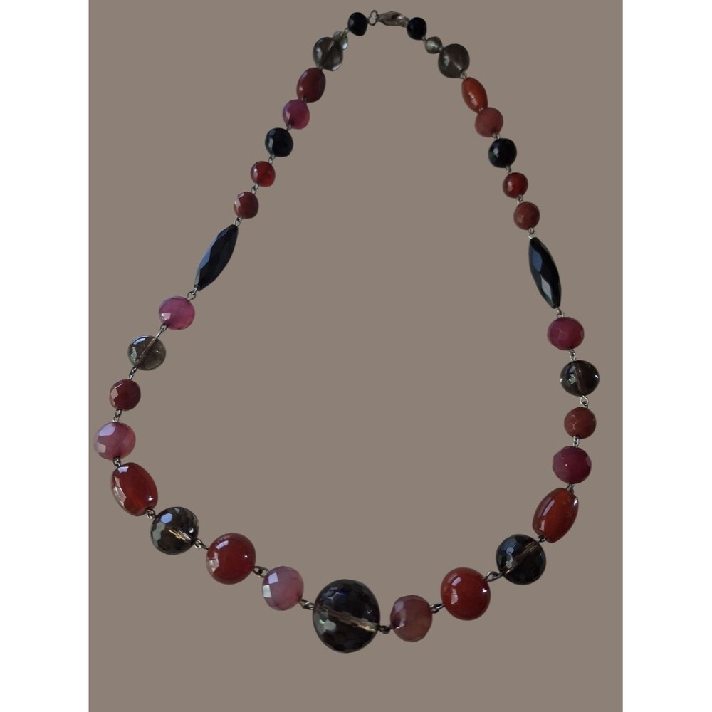 Multicolor Glass Beaded Strand Necklace
